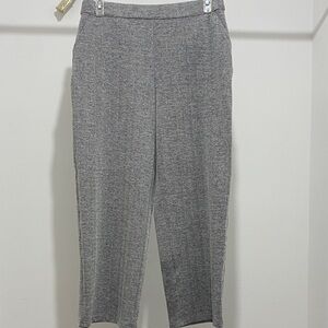 Jules & Leopold Heather Gray Wide-Leg Knit Pants